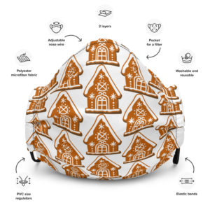 Gingerbread house face mask