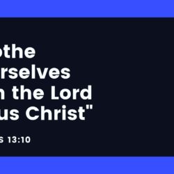Clothing Ourselves In Christ